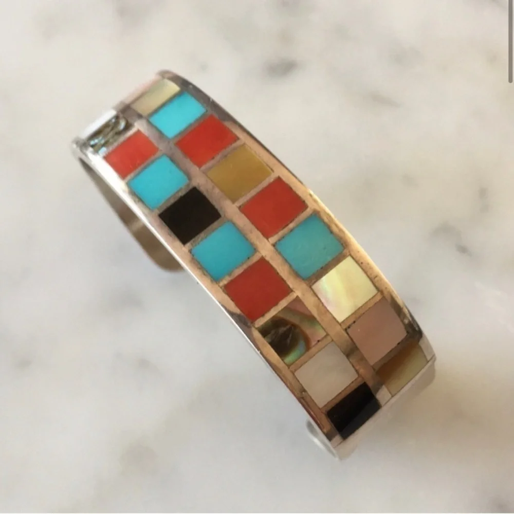 Vintage Native American Becenti Multi Bracelet
